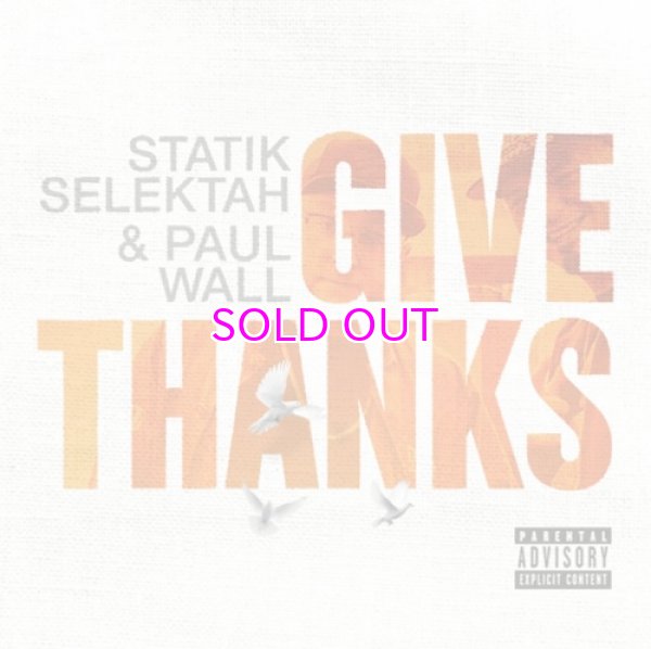 画像1: STATIK SELEKTAH & PAUL WALL / GIVE THANKS "LP"  (1)