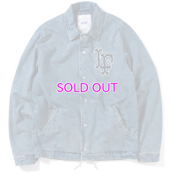 画像1: LFYT / LF LOGO WASHED DENIM COACH JACKET  (1)