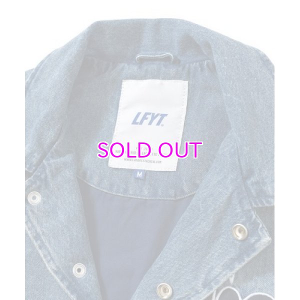 画像2: LFYT / LF LOGO WASHED DENIM COACH JACKET  (2)