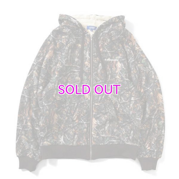 画像2: LFYT REAL TREE CAMO WAFFLE LINER FULL ZIP HOODIE  (2)