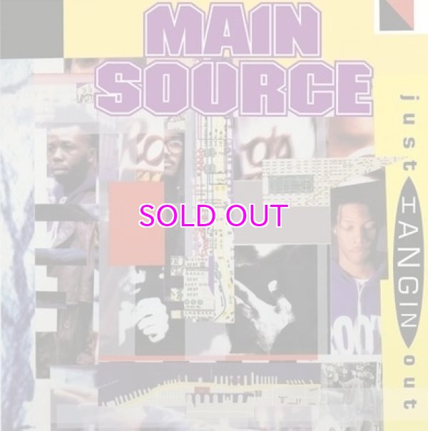 画像1: MAIN SOURCE / JUST HANGIN' OUT b/w LIVE AT THE BARBECUE 7" (1)