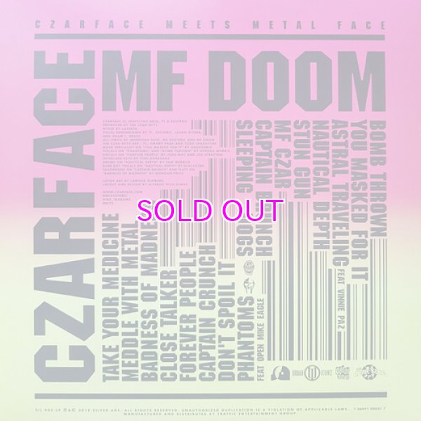 画像2: Czarface & MF Doom / CZARFACE MEETS METAL FACE "LP" (2)
