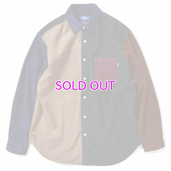 画像1: LFYT / L LOGO BIG SILHOUETTE CORDUROY SHIRT (1)