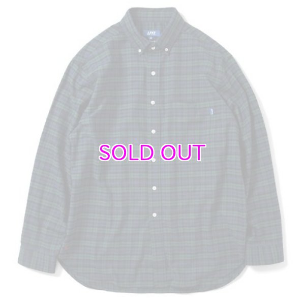 画像1: LFYT / L LOGO BIG SILHOUETTE PLAID SHIRT  (1)