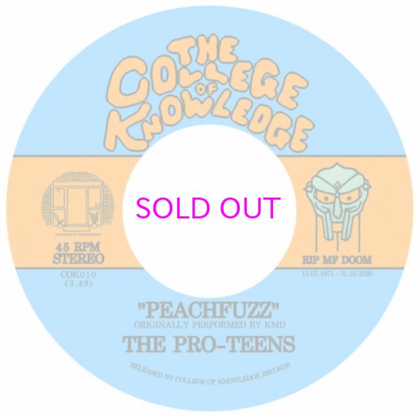 画像1: THE PRO-TEENS / PEACHFUZZ b/w ONE BEER  7" (1)