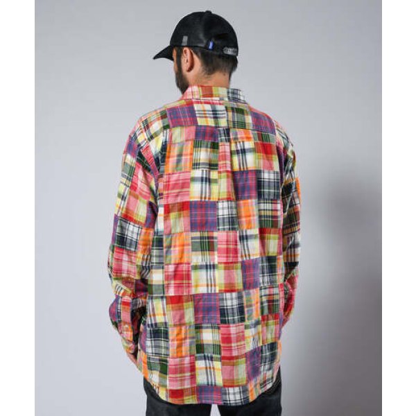 画像7: LFYT PATCHWORK BIG SILHOUETTE SHIRT (7)
