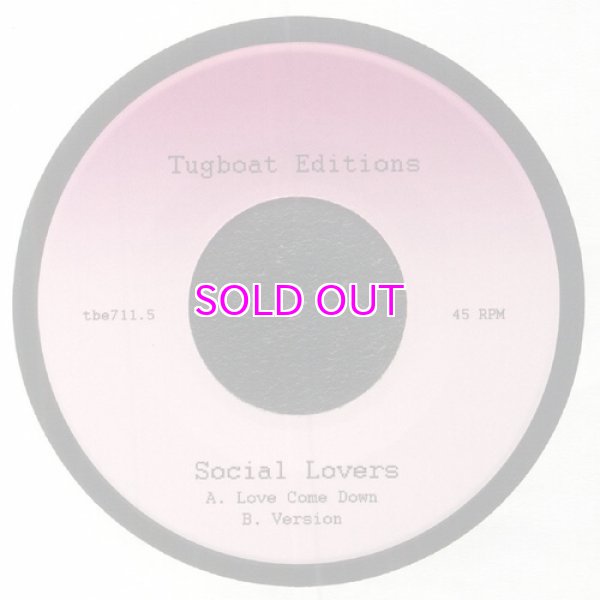 画像1: SOCIAL LOVERS / LOVE COME DOWN (Black Vinyl) 7" (1)