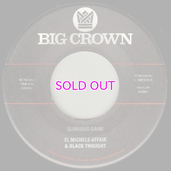 画像1: EL MICHELS AFFAIR & BLACK THOUGHT / GLORIOUS GAME / GREATEFUL 7" (1)