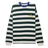 画像: TIRED / SQUIGGLY LOGO STRIPED POCKET LS