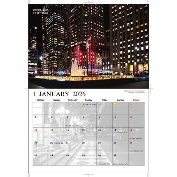 画像2: 212.MAG 「RISING SIGNS ON THE STREET」 2026 CALENDAR with POSTCARD (2)