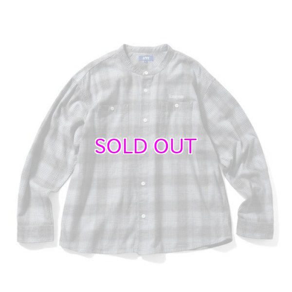画像4: LFYT / NEP TWILL CHECK BAND COLLAR SHIRT (4)