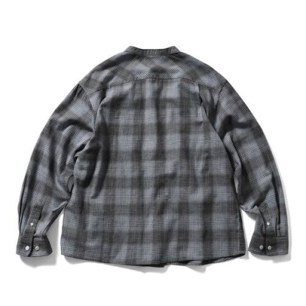 画像7: LFYT / NEP TWILL CHECK BAND COLLAR SHIRT (7)