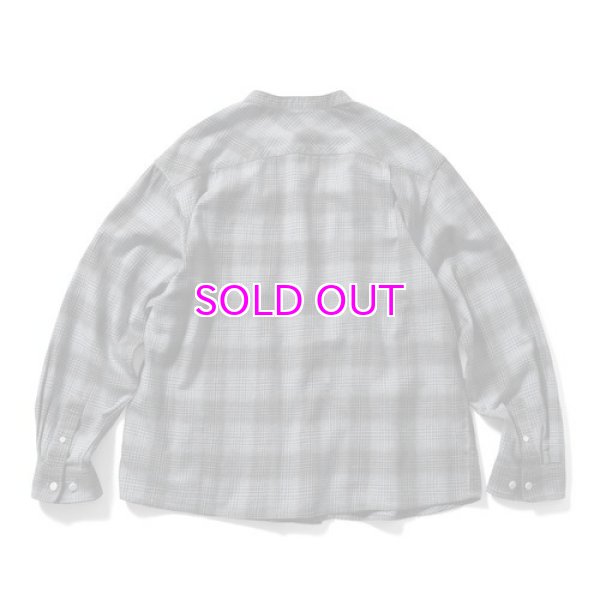 画像7: LFYT / NEP TWILL CHECK BAND COLLAR SHIRT (7)