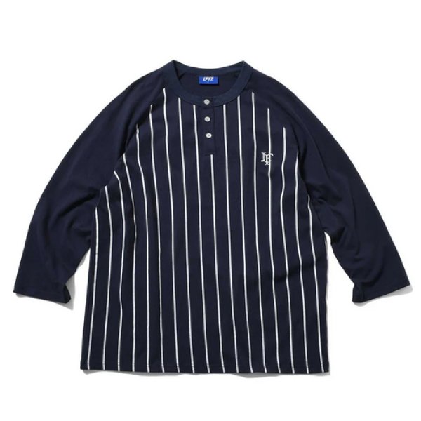 画像3: LFYT - PINSTRIPE RAGLAN SLEEVE TEE  (3)