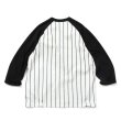 画像4: LFYT - PINSTRIPE RAGLAN SLEEVE TEE  (4)