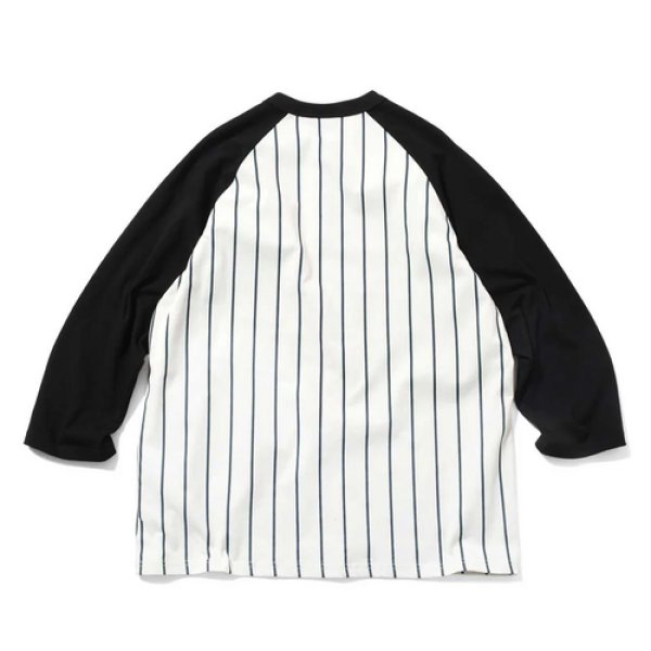 画像4: LFYT - PINSTRIPE RAGLAN SLEEVE TEE  (4)