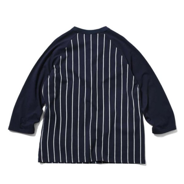 画像5: LFYT - PINSTRIPE RAGLAN SLEEVE TEE  (5)