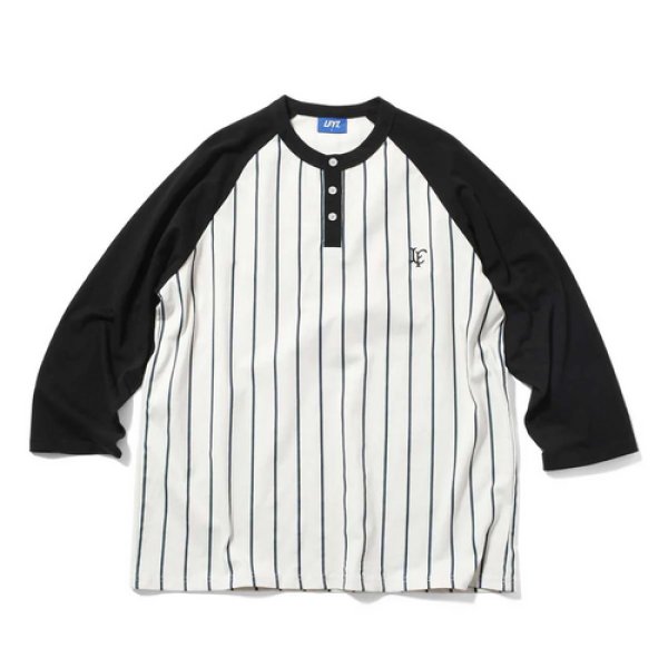 画像2: LFYT - PINSTRIPE RAGLAN SLEEVE TEE  (2)