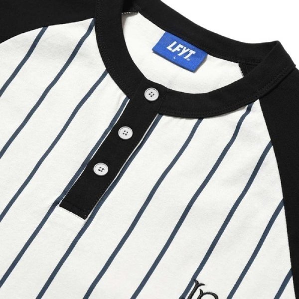 画像8: LFYT - PINSTRIPE RAGLAN SLEEVE TEE  (8)