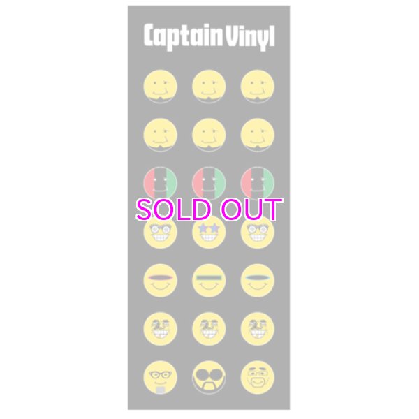 画像1: CAPTAIN VINYL MARKING STICKER (SMILE) (1)