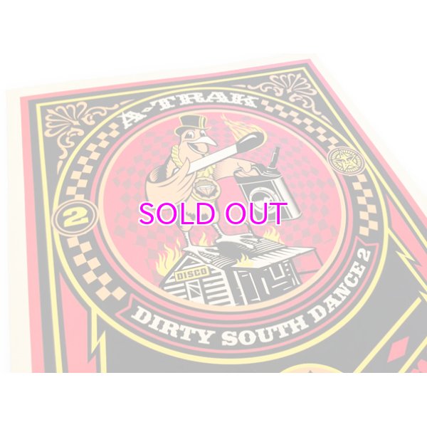 画像2: OBEY DJ A-TRAK DIRTY SOUTH DANCE 2 SILK SCREEN POSTER (Limited)  (2)