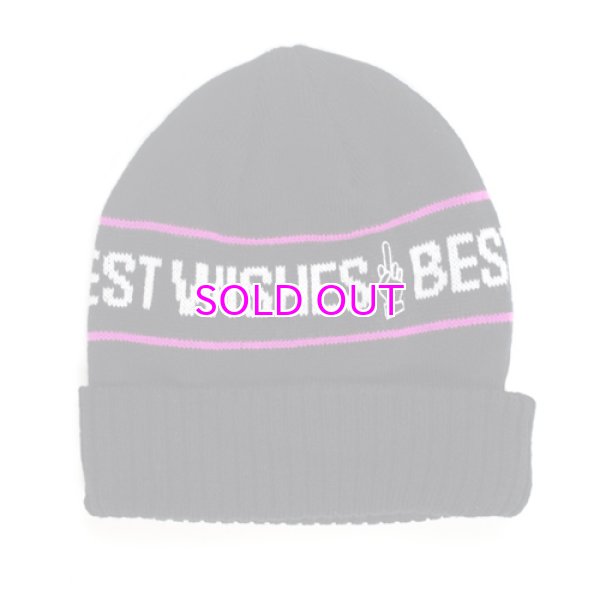 画像1: GOOD WORTH & CO BEST WISHES STRIPED BEANIE (1)