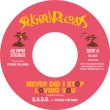 画像1:  Q.A.S.B. + RYUHEI THE MAN / NEVER DID I STOP LOVING YOU / 7" (1)