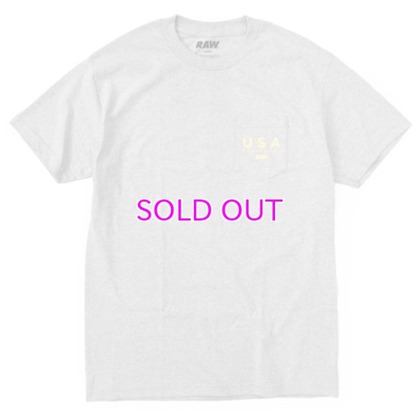 画像2: RAW USA POCKET TEE (2)