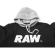 画像2: RAW LOGO TWO TONE HOODIE (2)