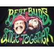 画像2: PARAMOUNT PICTURES CHEECH & CHONG'S UP IN SMOKE "BEST BUDS STICK TOGHETHER" T-SHIRT (2)