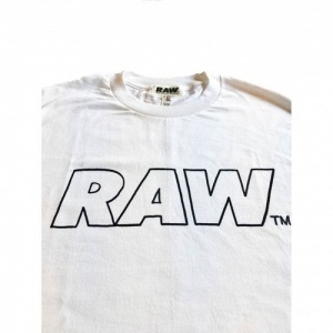 画像: RAW HANDWRITING LOGO TEE