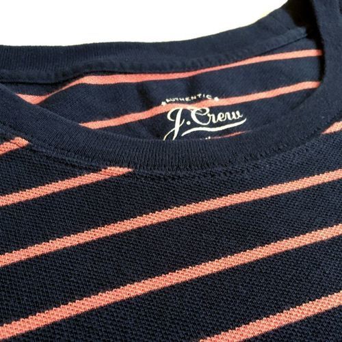 画像: J.CREW / Tall piqué T-shirt in stripe