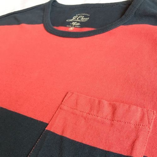 画像: J.CREW Cotton T-shirt in broad stripe