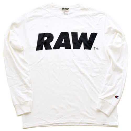 画像: RAW BIG LOGO L/S T-SHIRT(CHAMPION®)