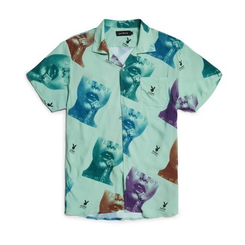 画像: GOOD WORTH & CO GW X Playboy Stamp Button Up