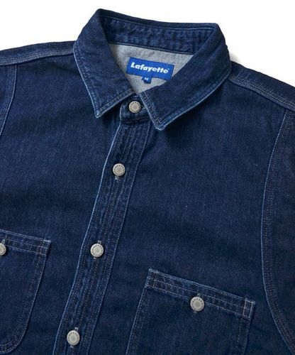 画像: Lafayette CLASSIC WASHED DENIM FATIGUE SHIRT