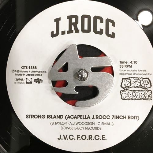 画像: J.V.C. F.O.R.C.E. (EDIT BY J.ROCC) / STRONG ISLAND (BLUE MIX J.ROCC 7INCH EDIT) / STRONG ISLAND (ACAPELLA J.ROCC 7INCH EDIT)