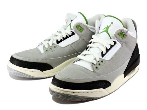 画像: NIKE AIR JORDAN 3 RETRO　LT SMOKE GREY/CHLOROPHYLL