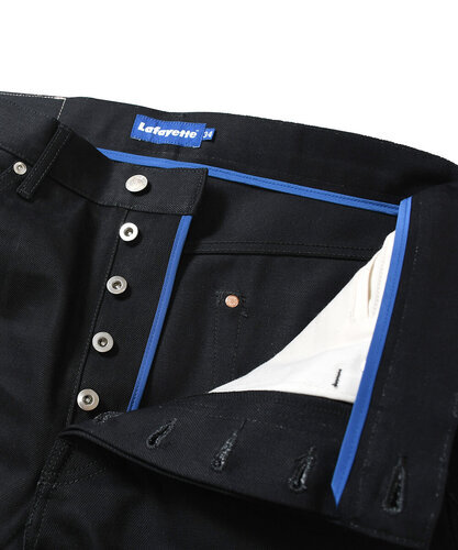 画像: Lafayette 5 POCKET BLACK DENIM PANTS STANDARD FIT