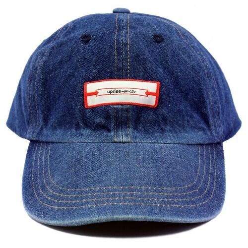 画像: upriseMARKET Juke box Label Logo Denim Baseball Hat 