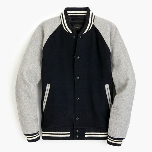 画像: J.Crew Primaloft Letterman Jacket in Wool 