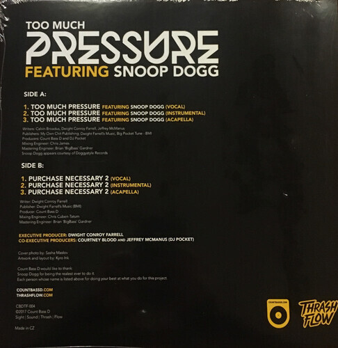 画像: COUNT BASS D  / TOO MUCH PRESSURE 12"