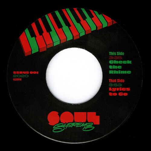 画像: SOUL SUPREME / CHECK THE RHIME b/w LYRICS TO GO 7"