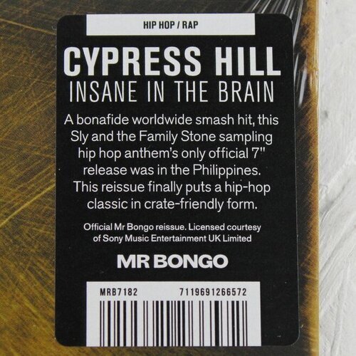 画像: CYPRESS HILL / INSANE IN THE BRAIN 7"