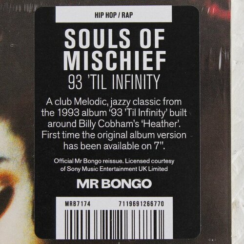 画像:  SOULS OF MISCHIEF / 93 'TIL INFINITY 7" 