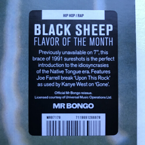 画像: BLACK SHEEP /FLAVOR OF THE MONTH 7"