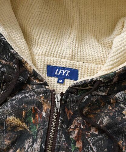 画像: LFYT REAL TREE CAMO WAFFLE LINER FULL ZIP HOODIE 