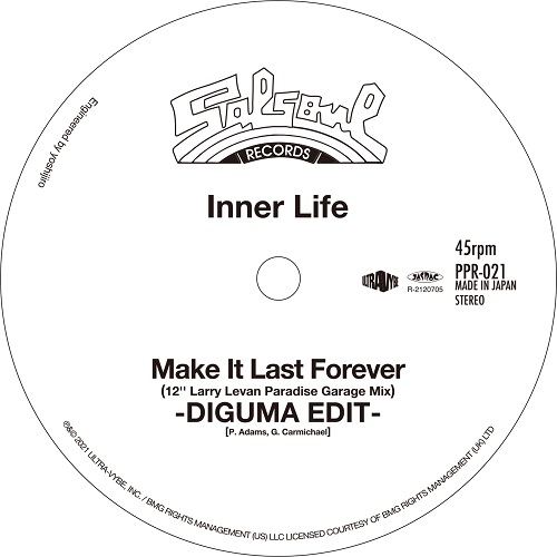 画像: Inner Life / Candido / Make It Last Forever (12" Larry Levan Paradise Garage Mix) -DIGUMA EDIT- /Jingo (Moplen Remix) -DIGUMA EDIT 7"