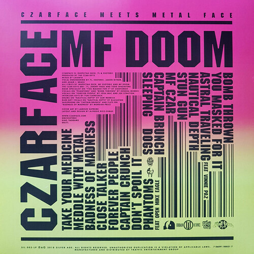 画像: Czarface & MF Doom / CZARFACE MEETS METAL FACE "LP"