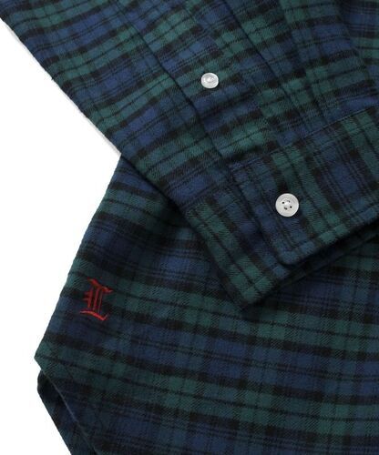 画像: LFYT / L LOGO BIG SILHOUETTE PLAID SHIRT 